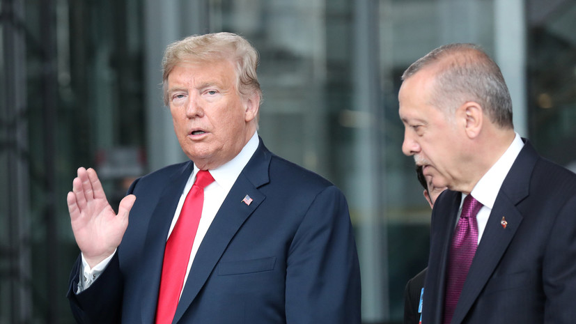 Эрдоган обсудил с Трампом взаимодействие Турции и США в Сирии