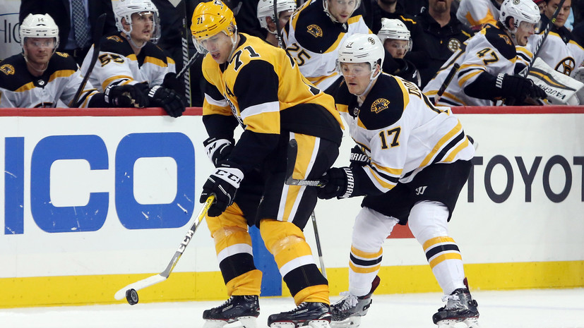 Результативный пас Малкина помог «Питтсбургу» победить «Бостон» в матче НХЛ