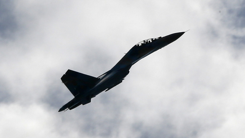 На Украине разбился истребитель Су-27