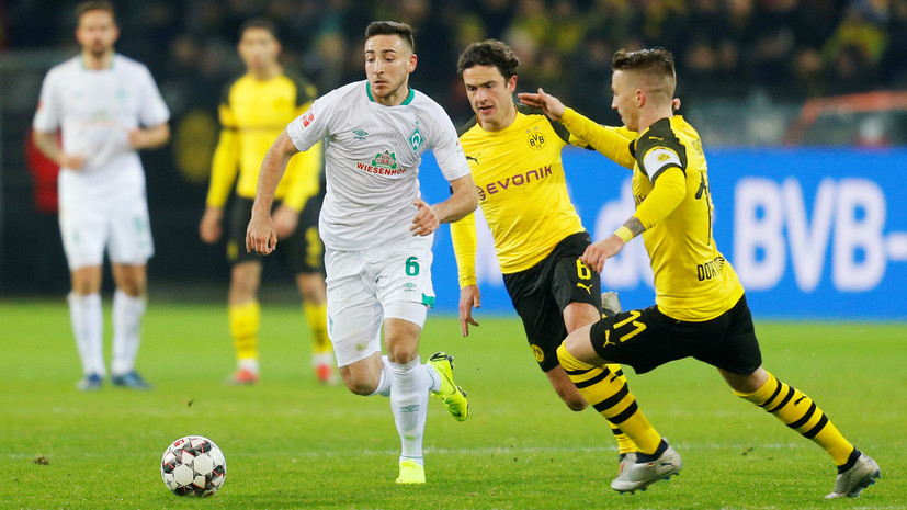 Дортмундская «Боруссия» обыграла «Вердер» и одержала шестую победу подряд в Бундеслиге