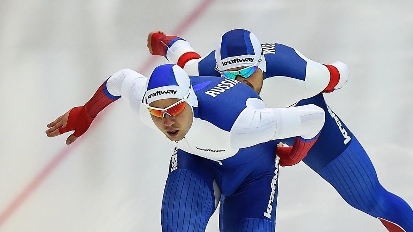Конькобежцы Кулижников и Юсков завоевали медали на дистанции 1000 метров на этапе КМ в Нидерландах
