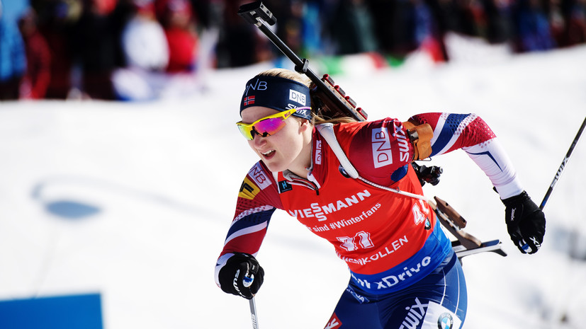 Норвежка Олсбу-Ройзланд победила в спринте на этапе КМ по биатлону в Чехии, Старых — десятая