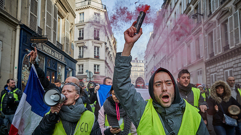 Уловки и перекрытые шоссе: как «жёлтые жилеты» провели шестую массовую акцию по всей Франции