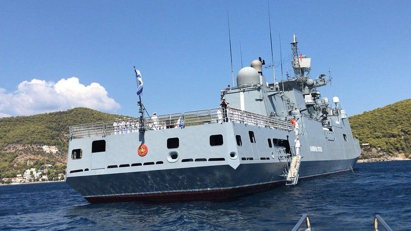 Фрегат «Адмирал Эссен» возвращается в Севастополь после выполнения задач в Средиземном море