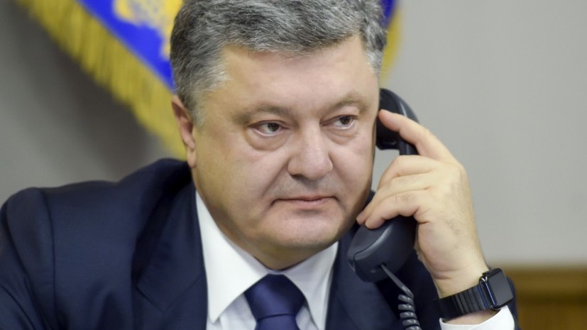 Порошенко поговорил по телефону с Назарбаевым