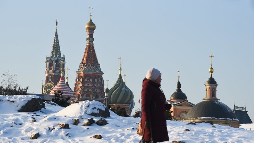 В Москве 29 декабря ожидается до -7 °С
