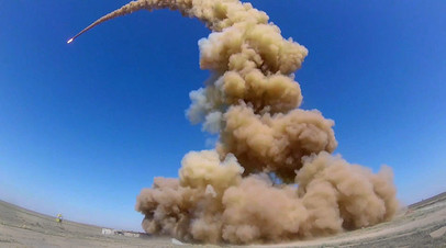 Испытания противоракеты 53Т6М на полигоне Сары-Шаган