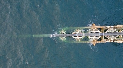 Pipeline installation in German waters
