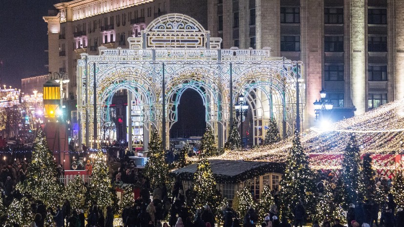 Более 8 млн человек посетили фестиваль «Путешествие в Рождество» в Москве