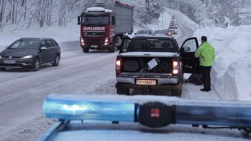 Снегопад в австрии