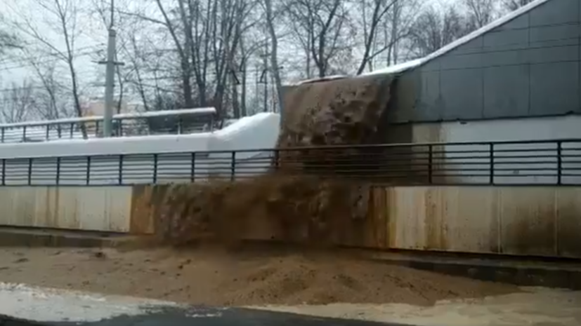 Опубликовано видео затопления Тушинского тоннеля