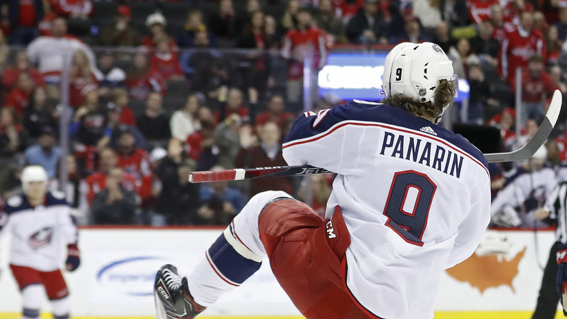 «Коламбус» победил «Нью-Джерси» в матче НХЛ, Панарин набрал два очка