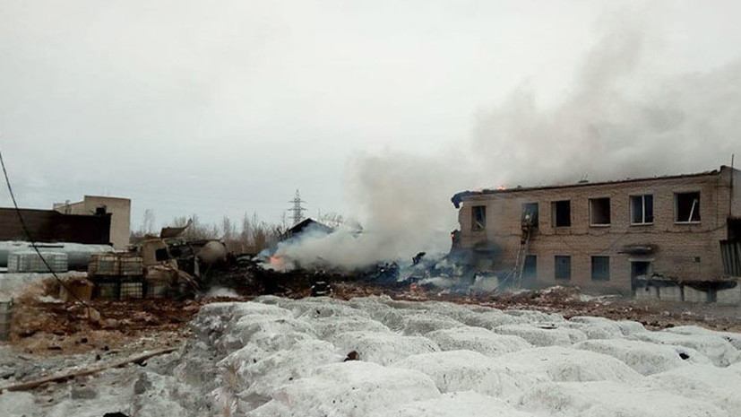 Названа причина взрыва на заводе в Ленинградской области