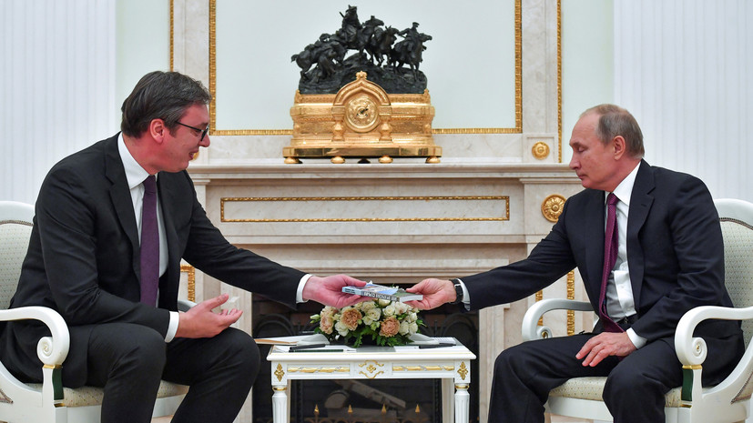 Путин обсудит с Вучичем «Турецкий поток» в ходе визита в Сербию 17 января