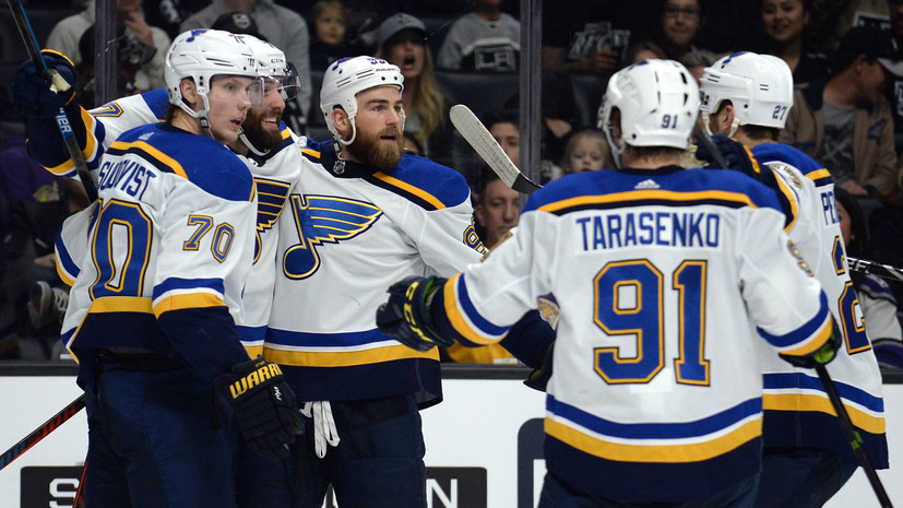 Передачи Тарасенко и Барбашева не спасли «Сент-Луис» от проигрыша «Лос-Анджелесу» в НХЛ