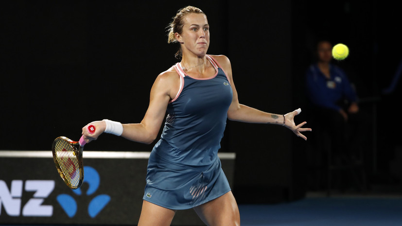 Павлюченкова потерпела поражение от Коллинз в четвертьфинале Australian Open