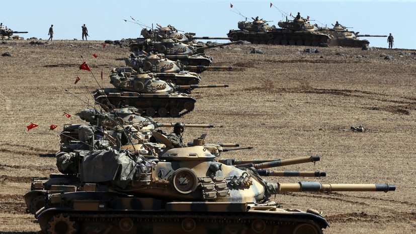 СМИ: Артиллерия Турции обстреляла позиции сирийских курдов в Талль-Рифате