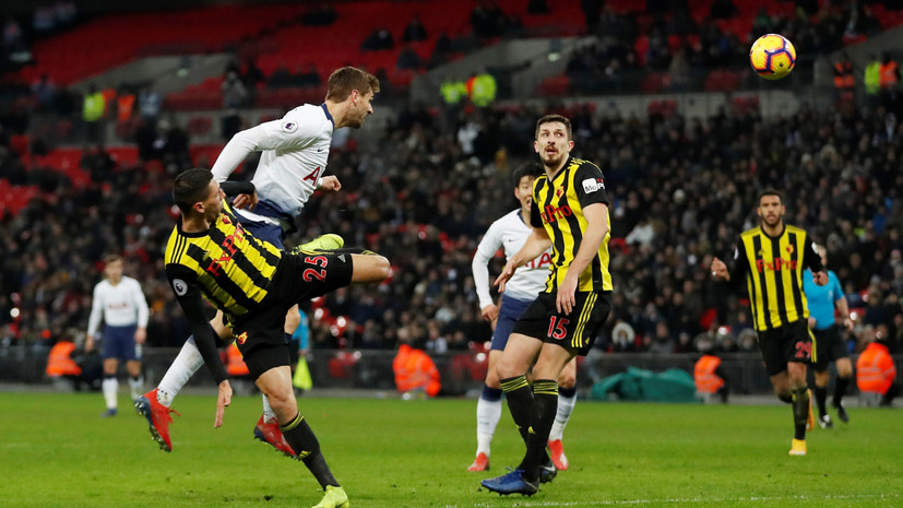 «Тоттенхэм» обыграл «Уотфорд», забив два мяча за семь минут в концовке матча