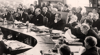 Заседание Лиги Наций в Лондоне, 1936 год 