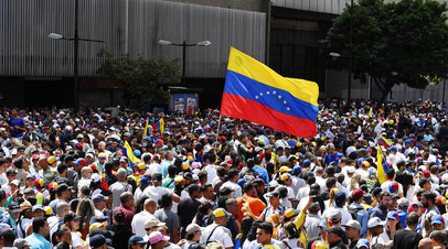Манифестация в Венесуэле