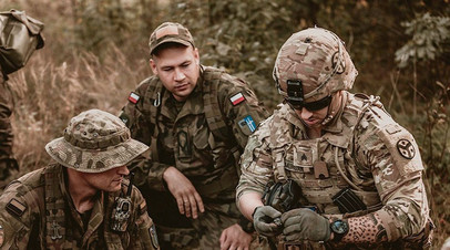 Учения военнослужащих Польши и США