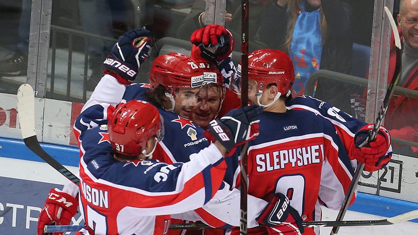 ЦСКА крупно обыграл «Северсталь» в матче КХЛ