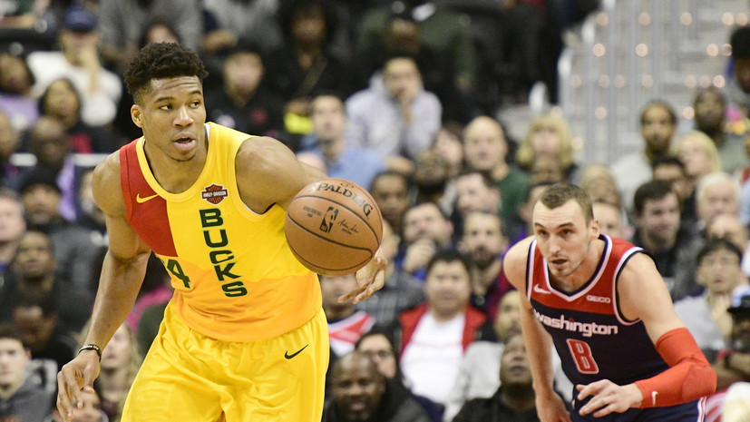 Дабл-дабл Адетокунбо помог «Милуоки» обыграть «Вашингтон» в матче НБА
