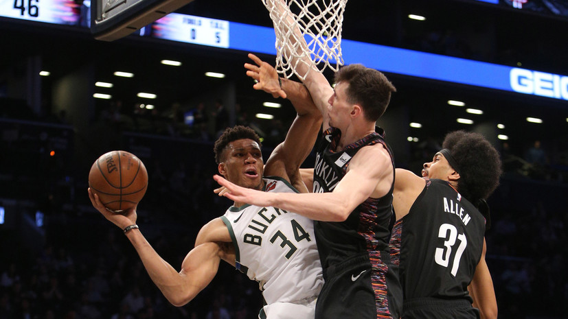 Дабл-дабл Адетокунбо помог «Милуоки» обыграть «Бруклин» в матче НБА