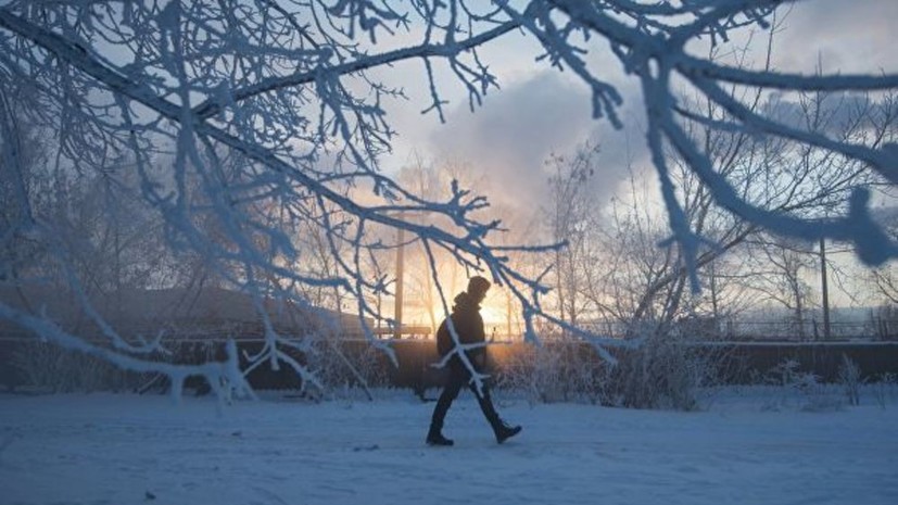 Синоптики предупредили о морозах до -45 °С в Красноярском крае с 9 по 12 февраля
