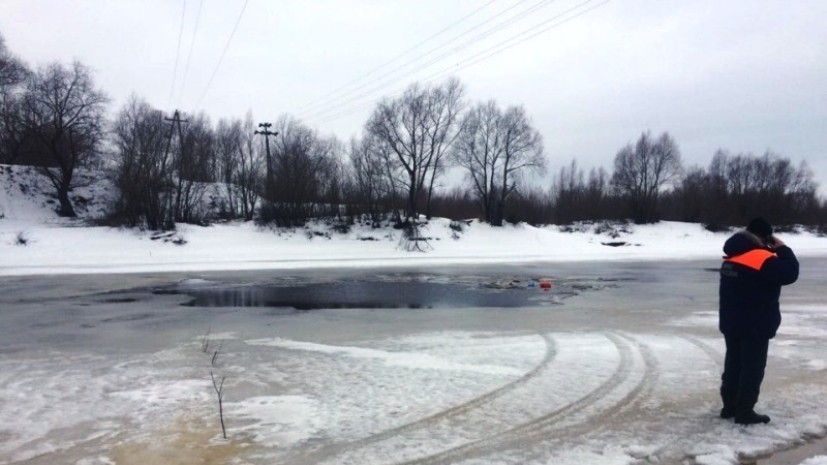 В Новгородской области машина с мужчиной и ребёнком ушла под лёд