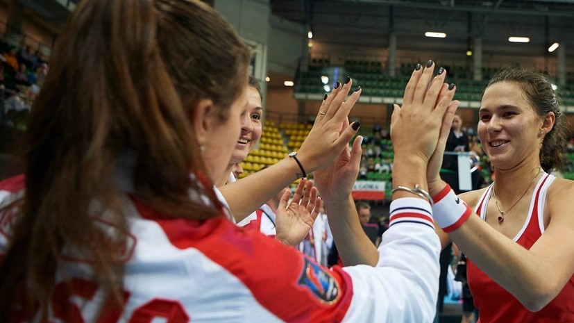Сборная России по теннису вышла в плей-офф Мировой группы II Кубка федерации