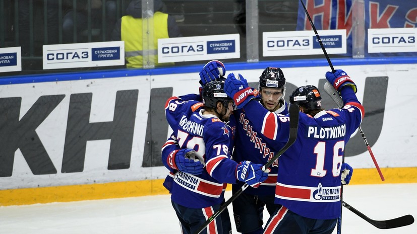 СКА обыграл «Северсталь» в матче КХЛ