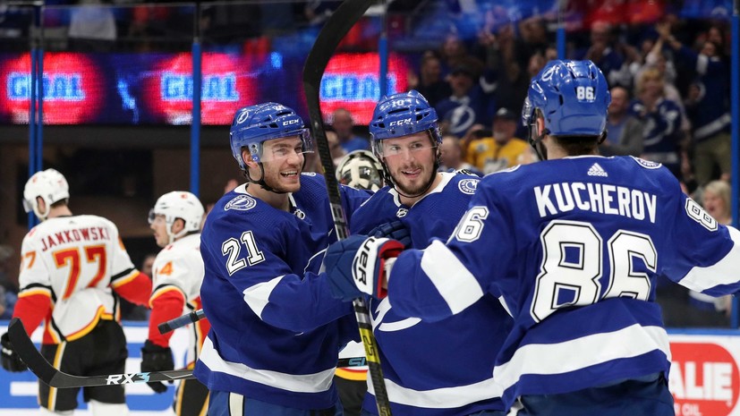 Четыре очка Кучерова помогли «Тампе» обыграть «Калгари» в матче НХЛ