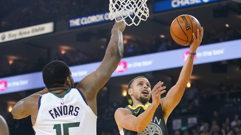 «Голден Стэйт» победил «Юту» в матче НБА, Дюрант, Карри и Томпсон набрали 74 очка на троих