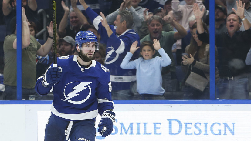 Кучеров признан первой звездой игрового дня в НХЛ