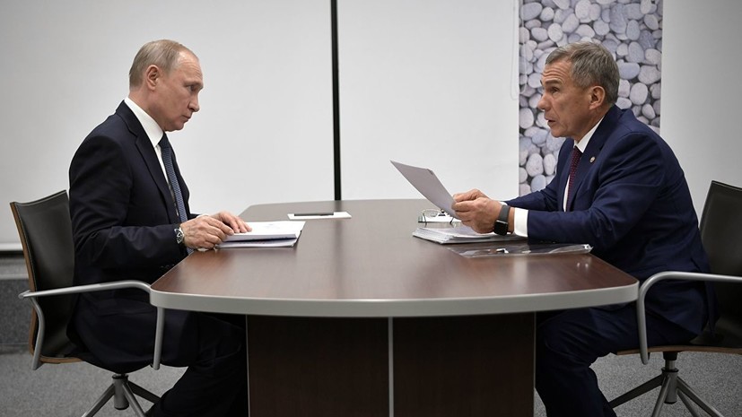 В Кремле назвали очень доверительными отношения Путина и Минниханова