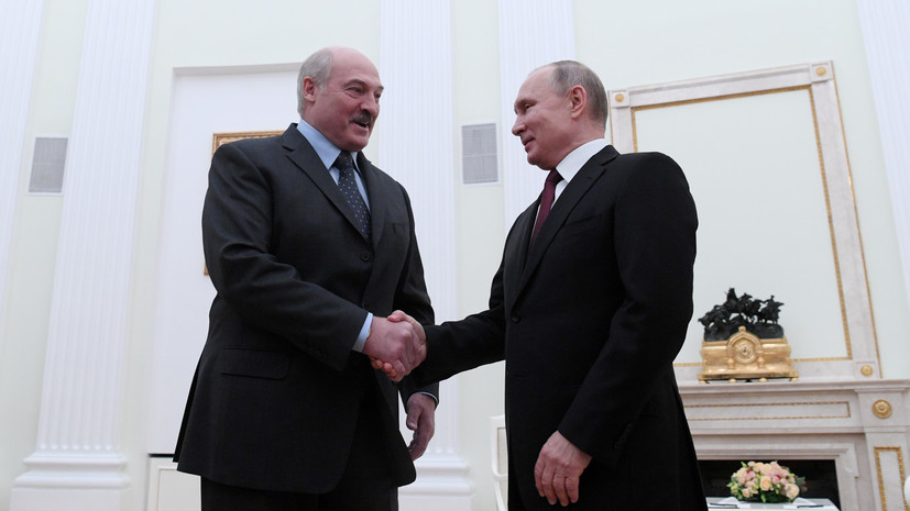 Общение Путина и Лукашенко запланировано на весь день