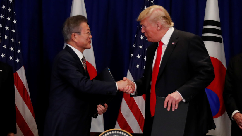 Трамп обсудил с Мун Чжэ Ином предстоящий саммит США и КНДР