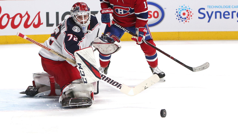 «Коламбус» без Панарина проиграл «Монреалю» в матче НХЛ, несмотря на 29 сейвов Бобровского