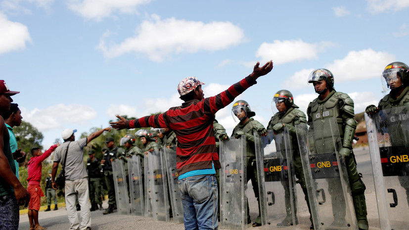 В США заявили, что применение силы на границе Венесуэлы не останется безнаказанным