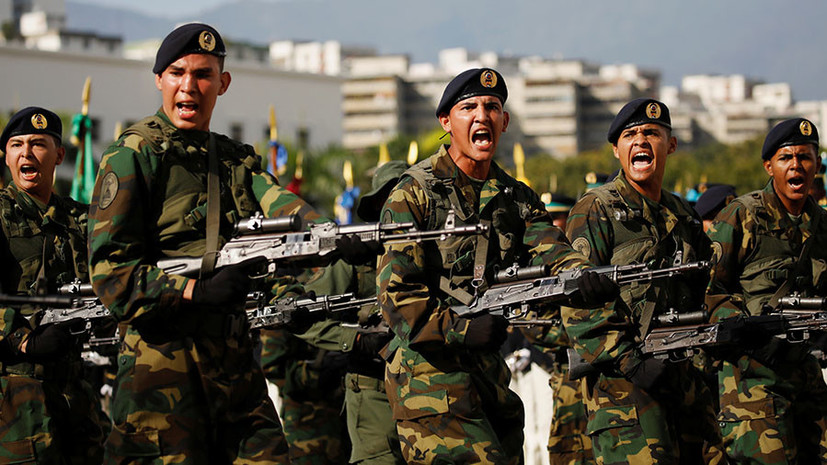 Венесуэла развернула войска у границы с Колумбией