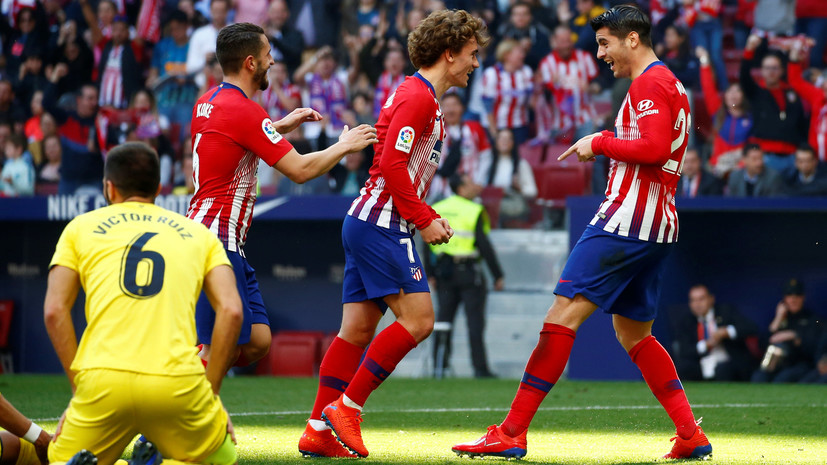 Дебютный гол Мораты помог «Атлетико» победить «Вильярреал» в матче Примеры