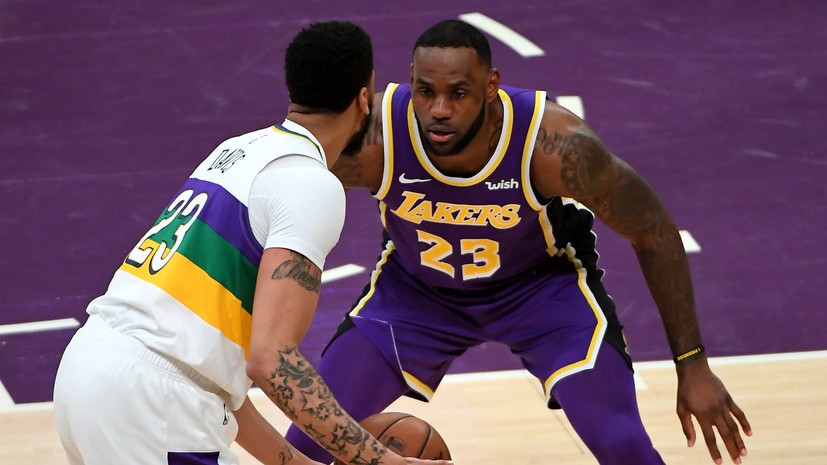 «Лейкерс» обыграл «Нью-Орлеан» благодаря 33 очкам Джеймса, Дэвис набрал 22 очка