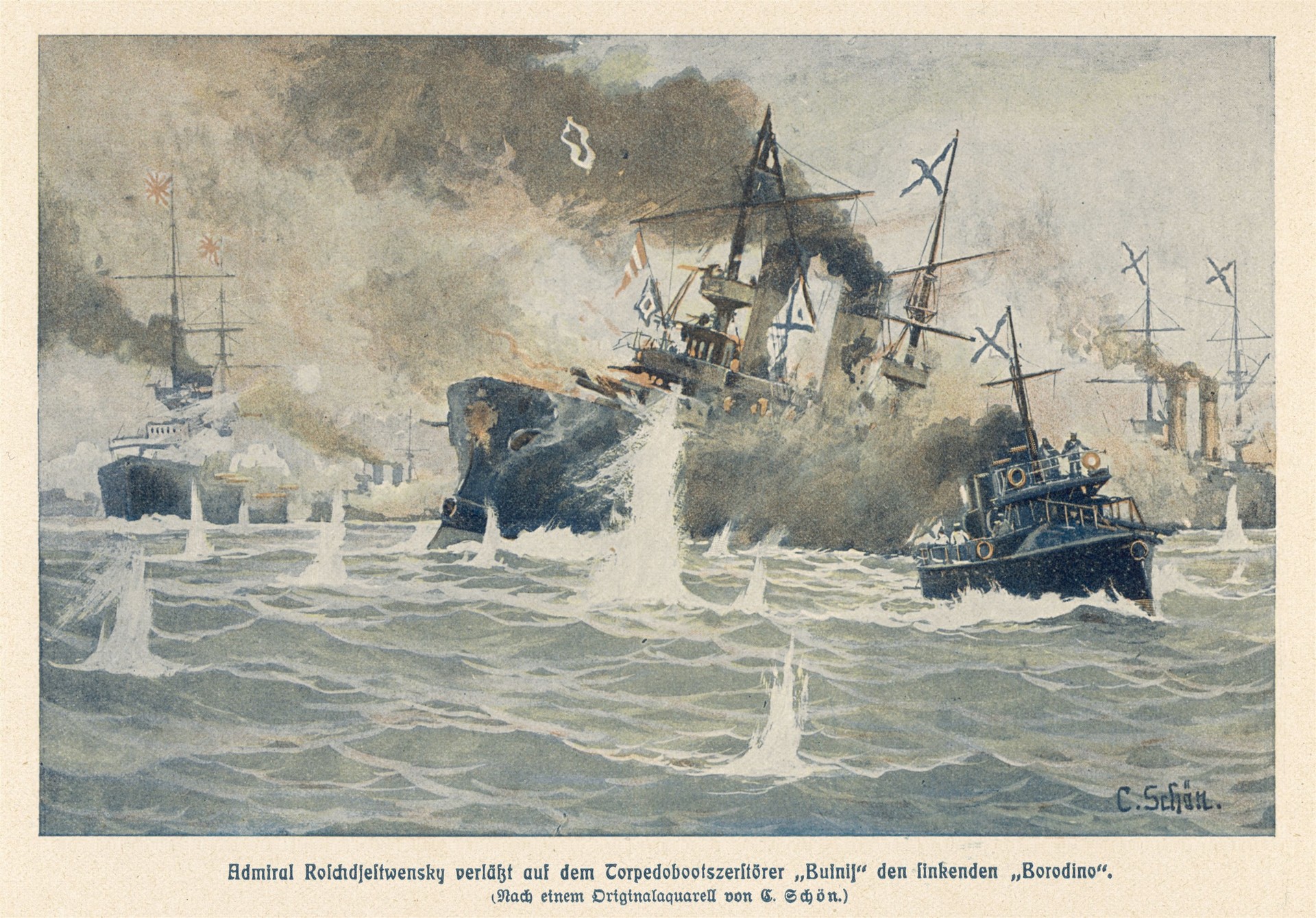 Сражение в цусимском проливе. Цусимское сражение 1905.