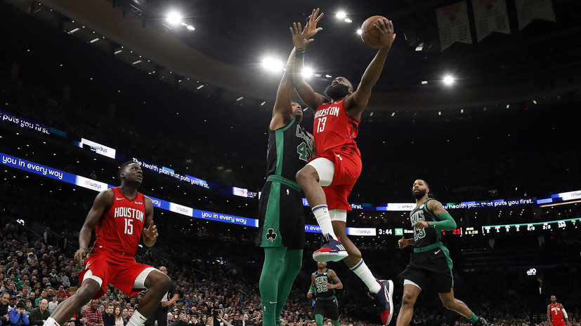 «Хьюстон» обыграл «Бостон» в матче НБА, Харден набрал 42 очка
