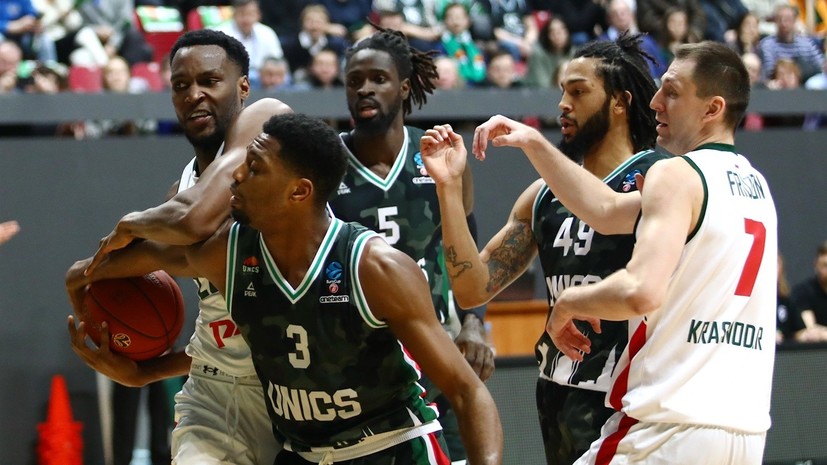 УНИКС победил «Локомотив-Кубань» в первом четвертьфинальном матче баскетбольного Еврокубка