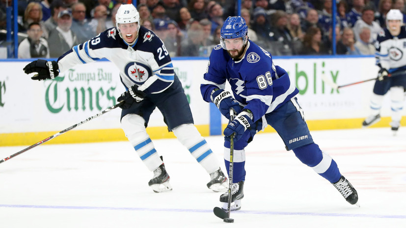 «Тампа» обыграла «Виннипег» в матче НХЛ, Кучеров набрал два очка