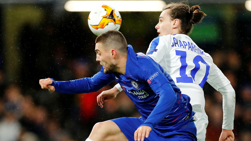 «Челси» одержал разгромную победу над киевским «Динамо» в плей-офф Лиги Европы