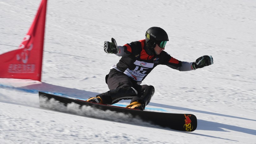 Сноубордист Соболев победил в параллельном гигантском слаломе на этапе КМ в Скуоле, Логинов — второй