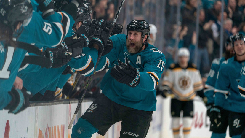Хоккеист «Сан-Хосе» Торнтон вышел на 14-е место в списке лучших бомбардиров в истории НХЛ